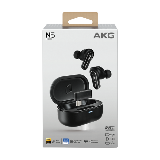 AKG N5 ワイヤレスイヤフォン ブラック AKG N5 Hybrid | True wireless noise cancelling earbuds