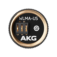 WLMA-US - Black - Wireless microphone adapter for SHURE®* wireless microphone heads - Hero