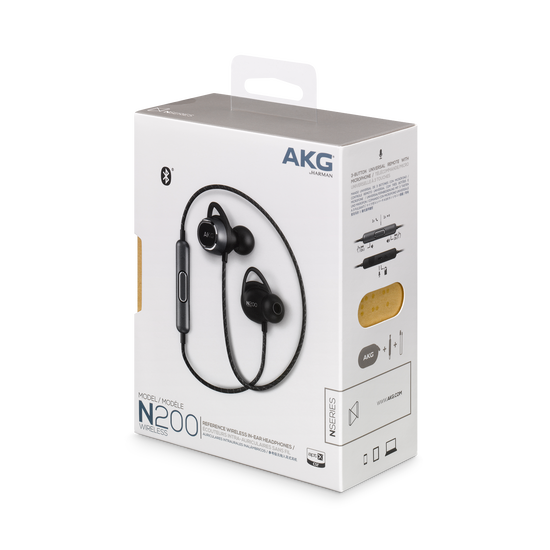 AKG N200 Wireless イヤフォン AKG N200 Wireless Bluetooth Earbuds - Black (US Version) : Amazon