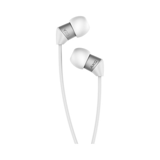 Y23 - White - The smallest in-ear headphones with AKG signature sound - Detailshot 1 image number null