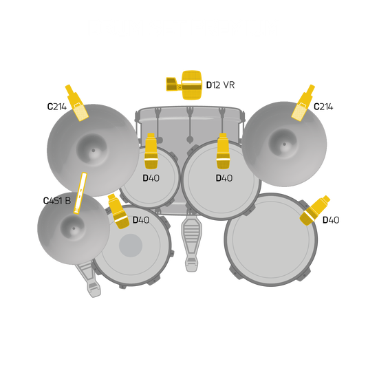 Drum Set Premium - Black - Reference drum microphone Set - Detailshot 1 image number null