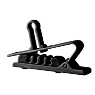 H2 Croco Clips (5 Pack) - Black - Croco clips for MicroLite microphones - Hero