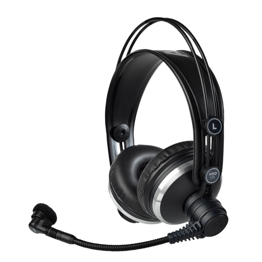 HSD171 - Black - Professional on-ear headset with dynamic microphone - Hero image number null