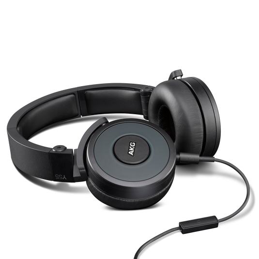 Y55 - Black - High-performance DJ headphones with in-line microphone and remote - Detailshot 1 image number null
