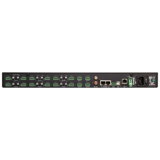 DMM14 UL - Black - Reference digital automatic microphone mixer w/LAN interface via Ethernet - Back image number null