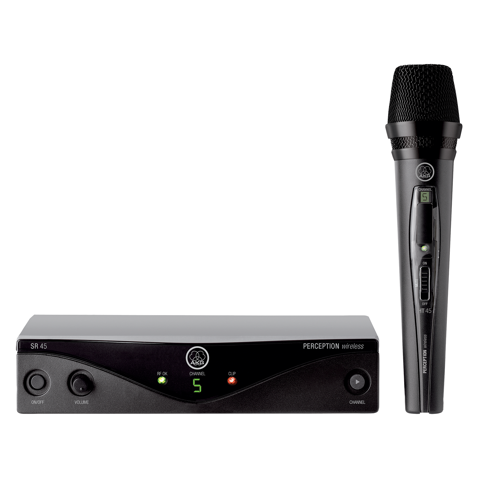 Perception Wireless 45 Vocal Set Band-C3 - Black - High-performance wireless microphone system - Hero