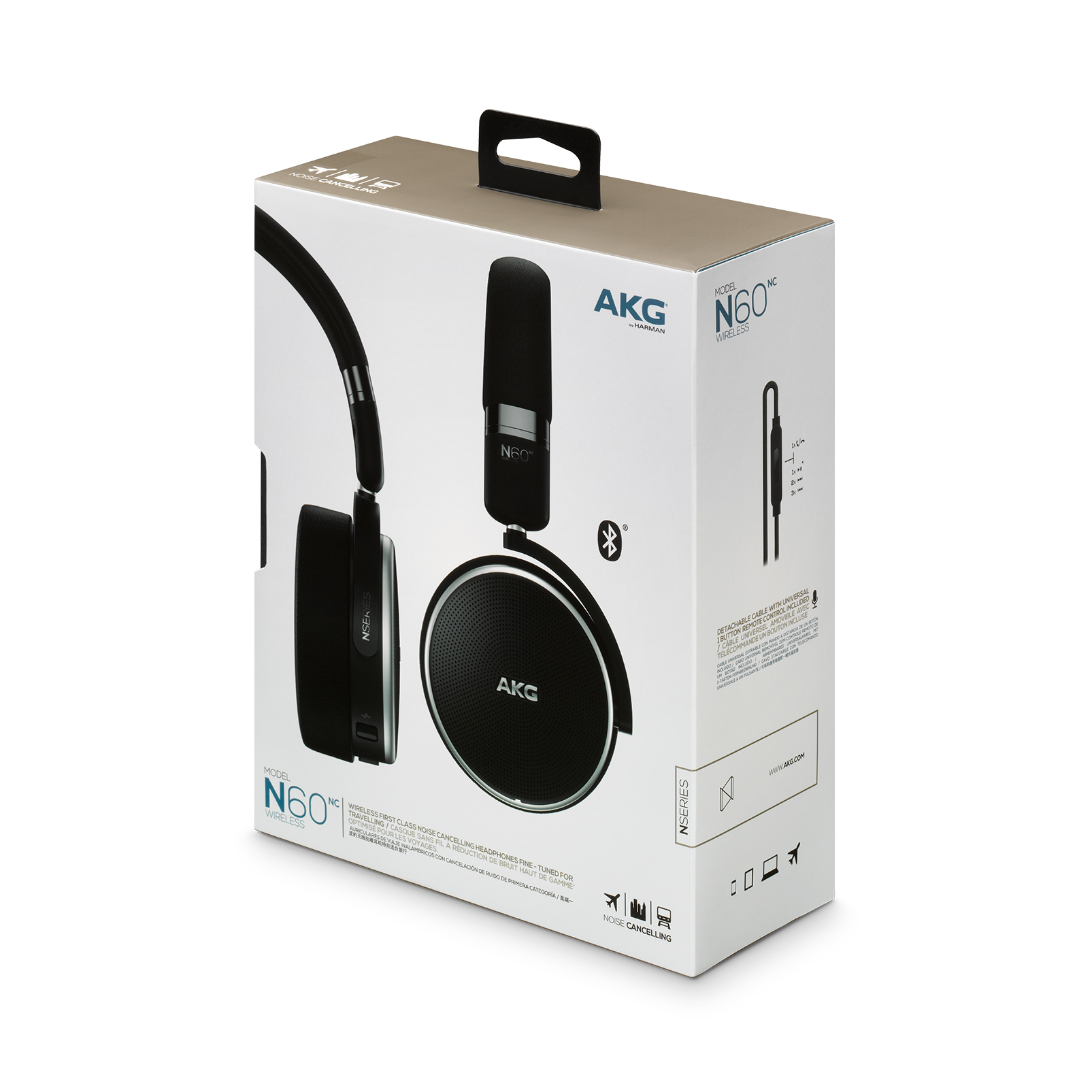 akg noise cancelling headphones n60nc wireless