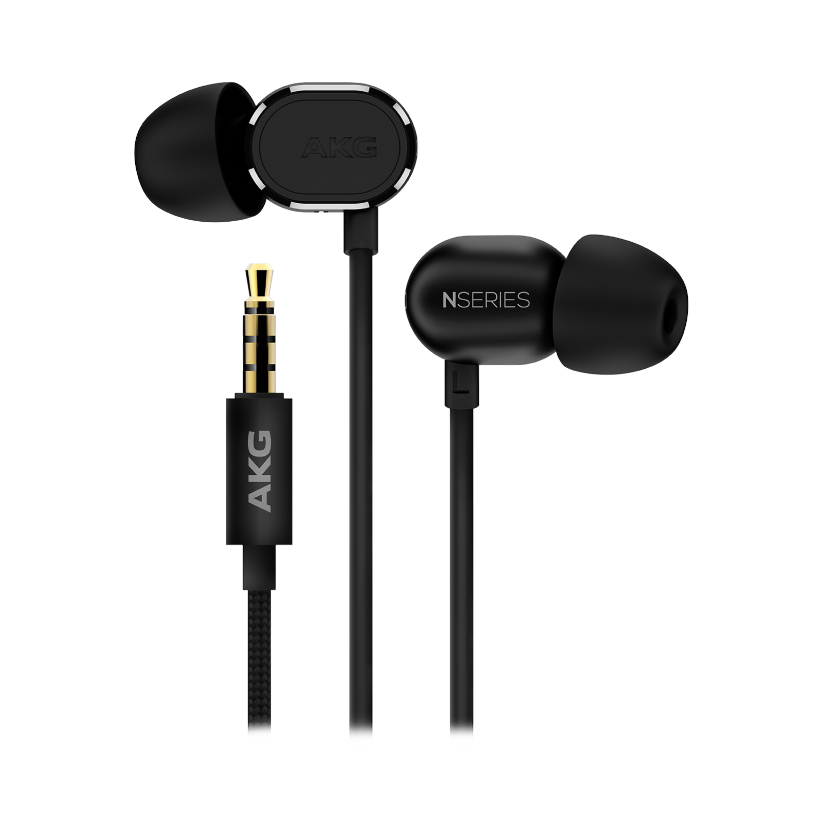 N20U - Black - Reference class in-ear headphones with universal 3 button remote. - Detailshot 1