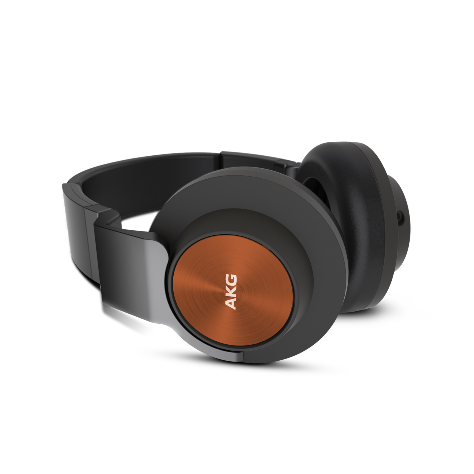 K 545 - Orange / Black - High performance over-ear headphones with microphone and remote - Detailshot 1
