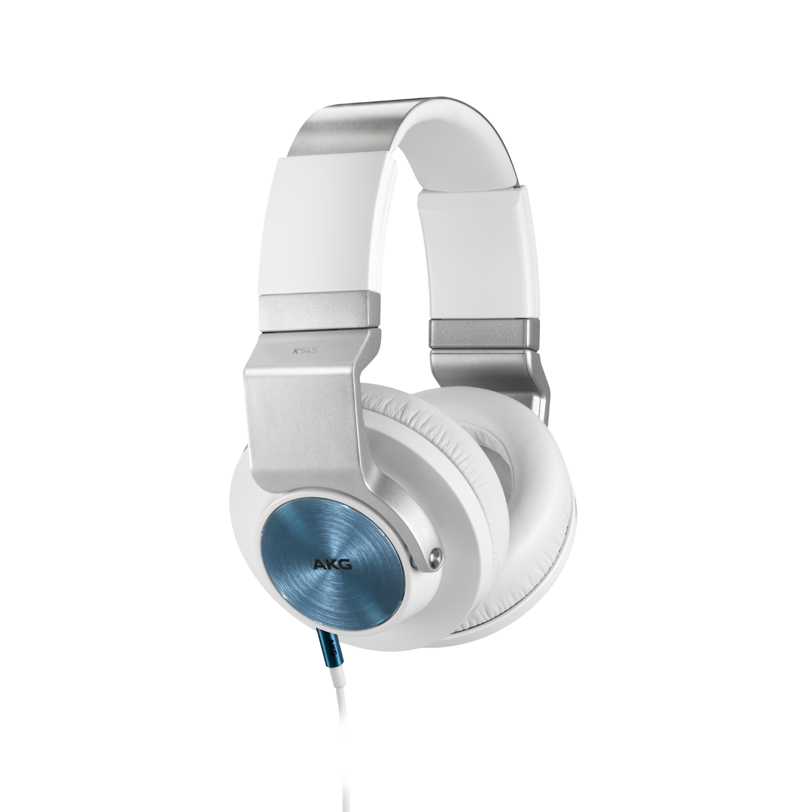 K 545 - White - High performance over-ear headphones with microphone and remote - Hero