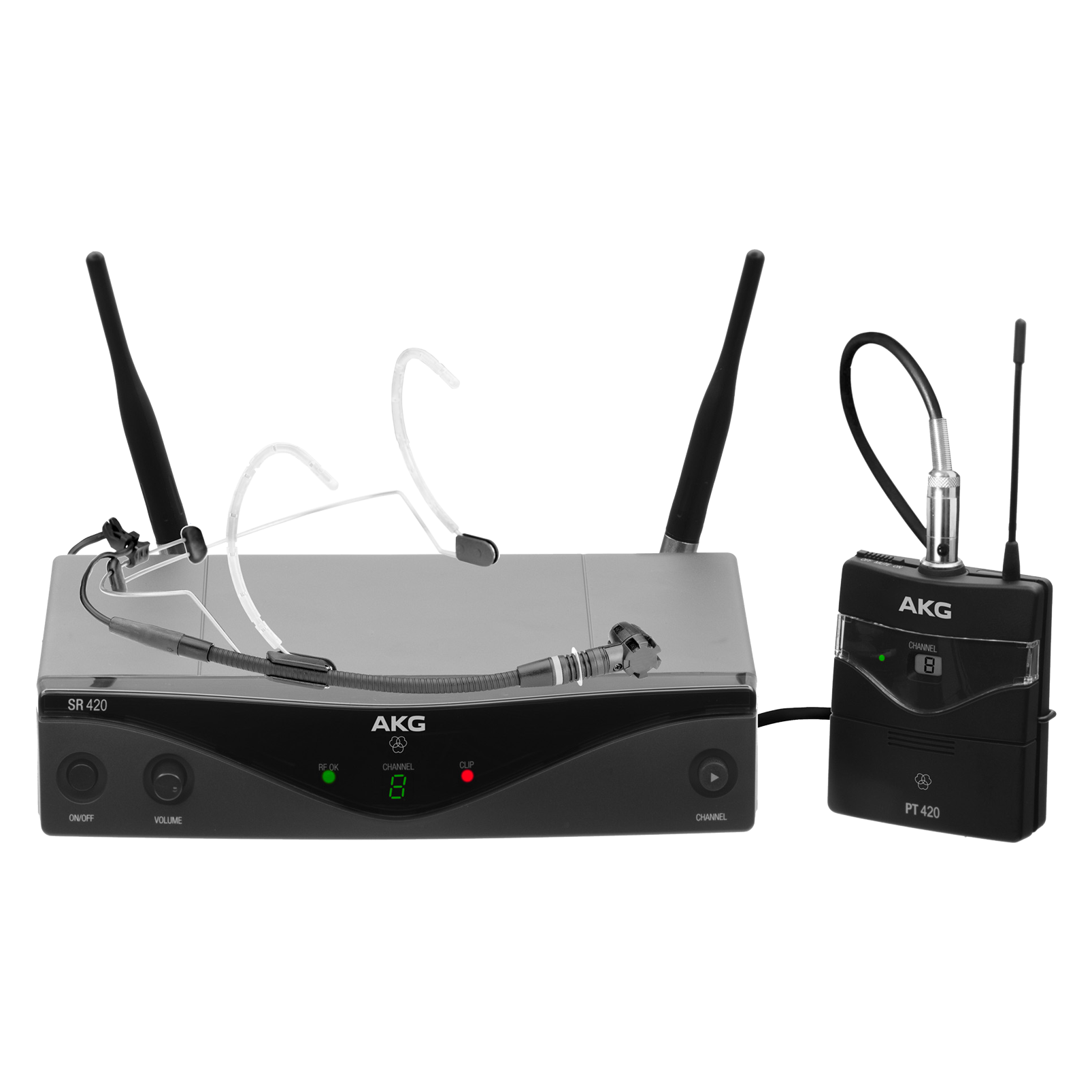 WMS420 Headworn Set Band-A - Black - Professional wireless microphone system - Hero