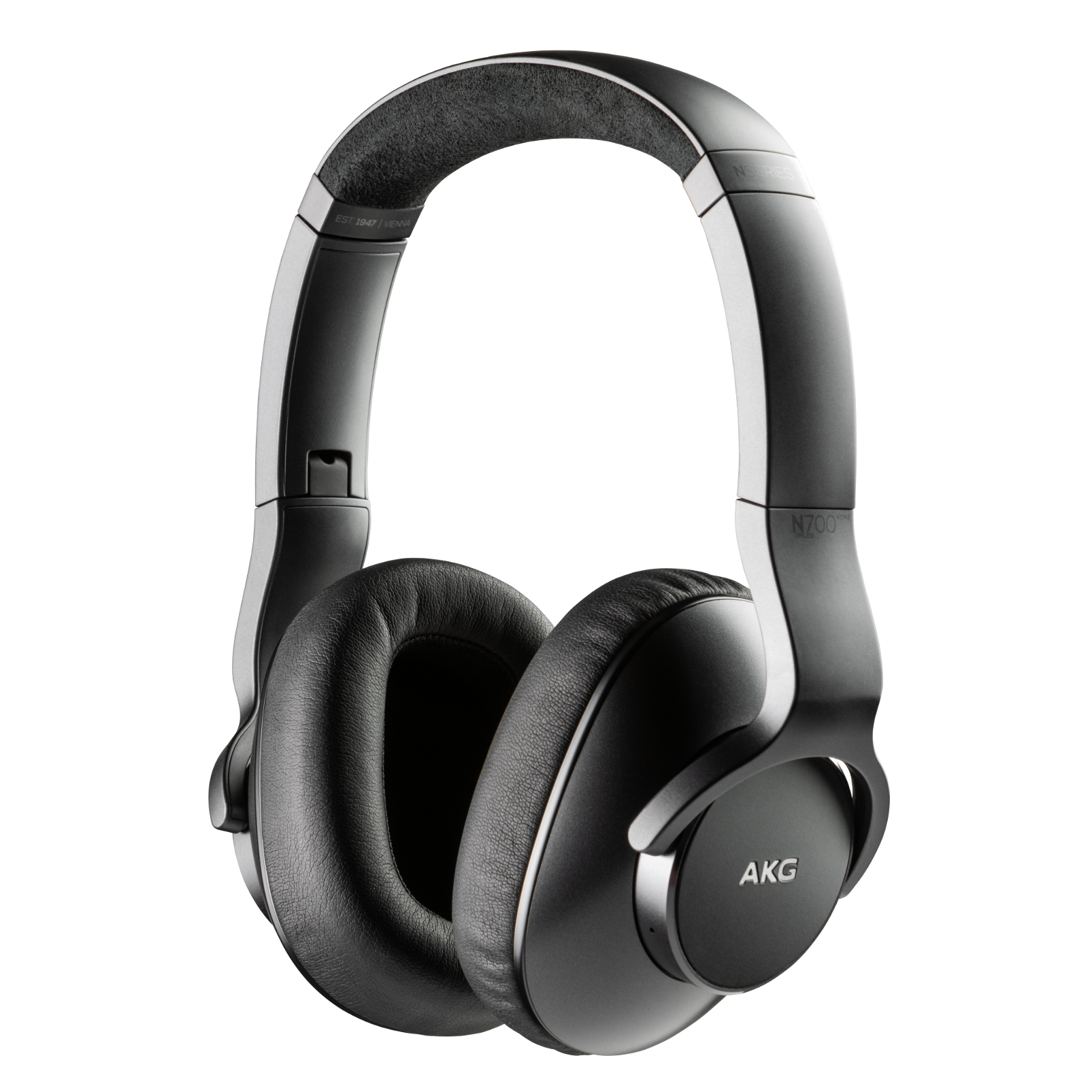 AKG N700NCM2 WIRELESS - Black - Wireless, Adaptive Noise Cancelling Headphones - Hero