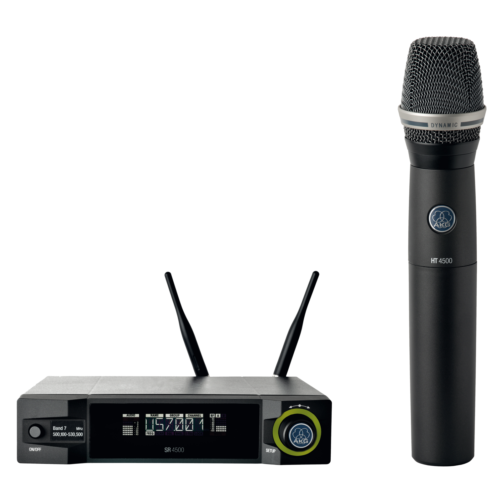 WMS4500 D7 Set - Black - Reference wireless microphone system - Hero