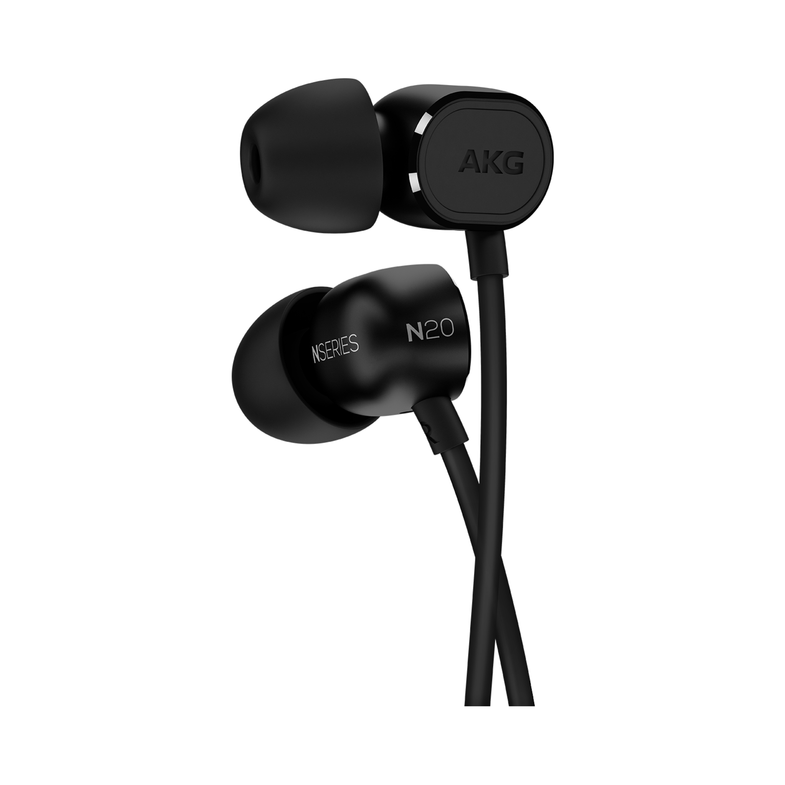N20U - Black - Reference class in-ear headphones with universal 3 button remote. - Detailshot 2