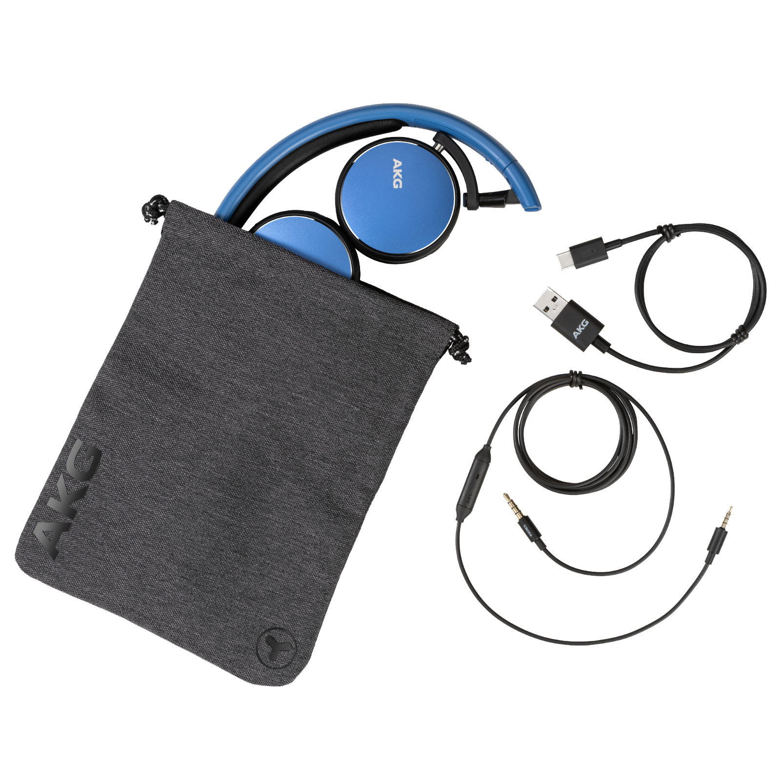 AKG Y400 WIRELESS - Blue - Wireless mini on-ear headphones - Detailshot 3