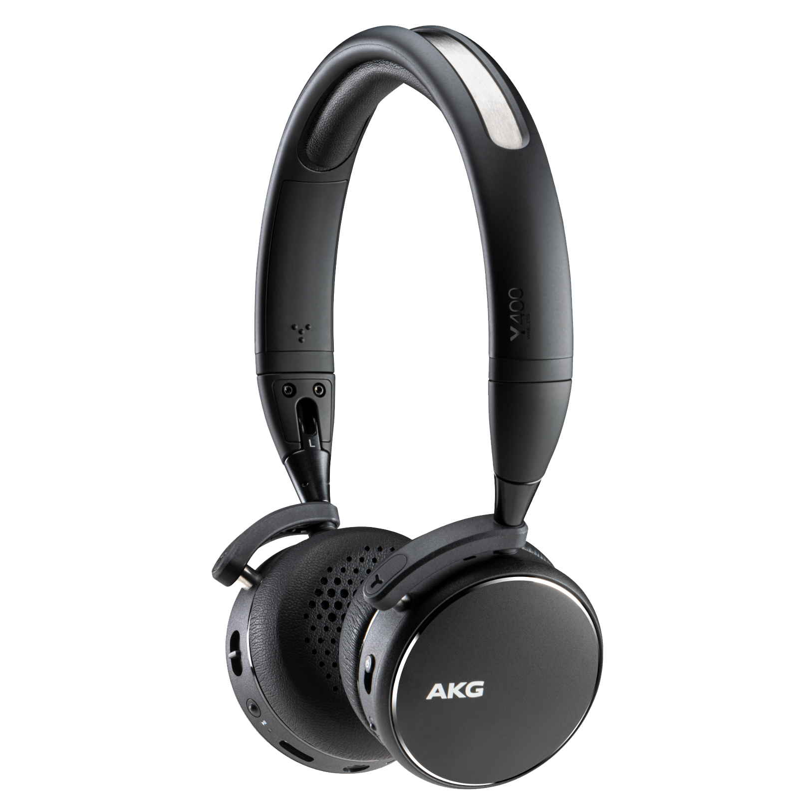 AKG Y400 WIRELESS - Black - Wireless mini on-ear headphones - Hero