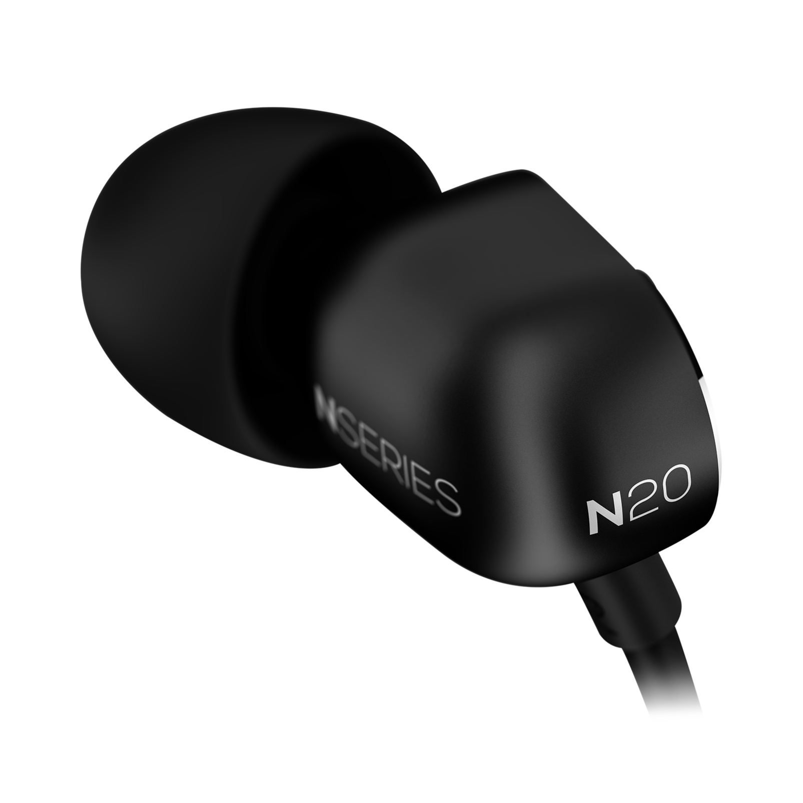 N20 - Black - Reference class in-ear headphones in aluminum enclousure - Detailshot 2